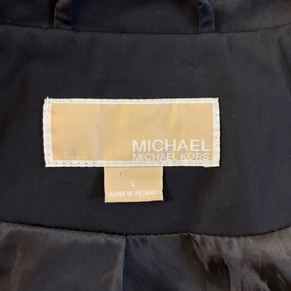 Michael Kors Jacket Water Resistant Black Large